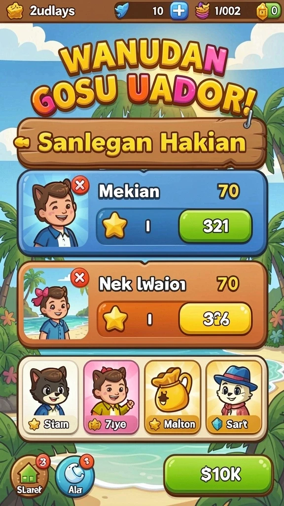 Statistik pemain yang mudah dipahami dan jelas.
