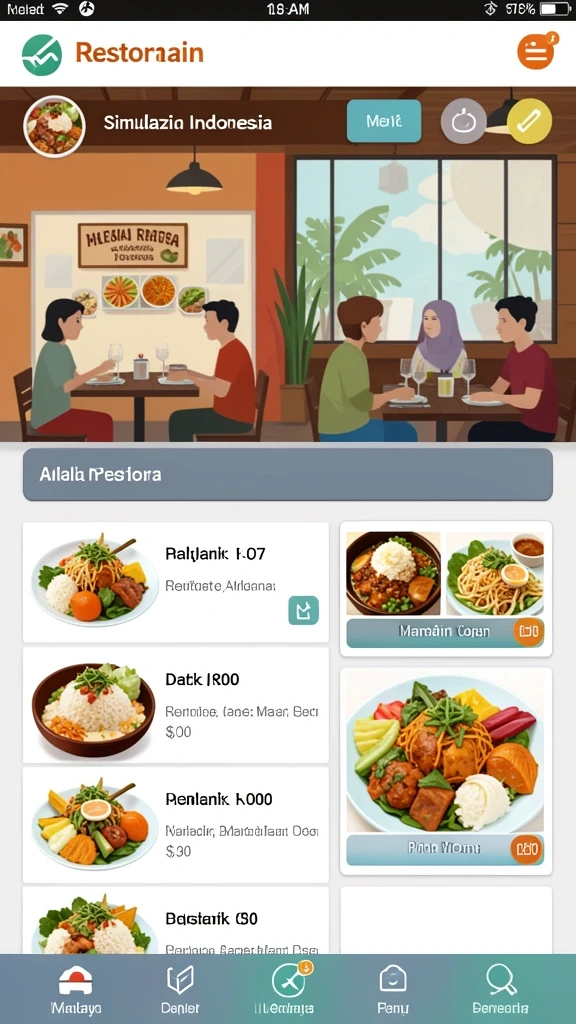 Antarmuka pengguna yang menarik dan mudah digunakan.