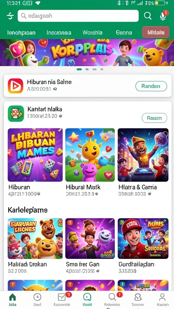 Tampilan antarmuka yang menarik dan modern.