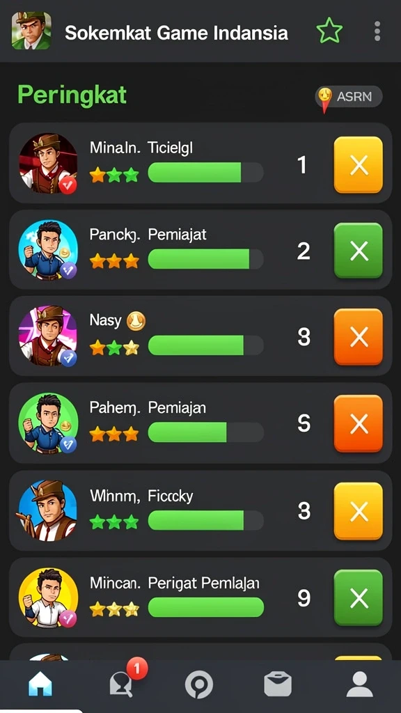 Tampilan awal yang menarik dan penuh warna.