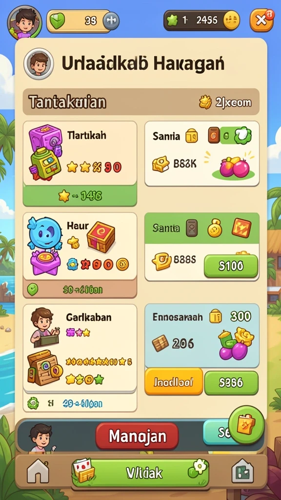 Karakter yang dirancang dengan detail yang menakjubkan.