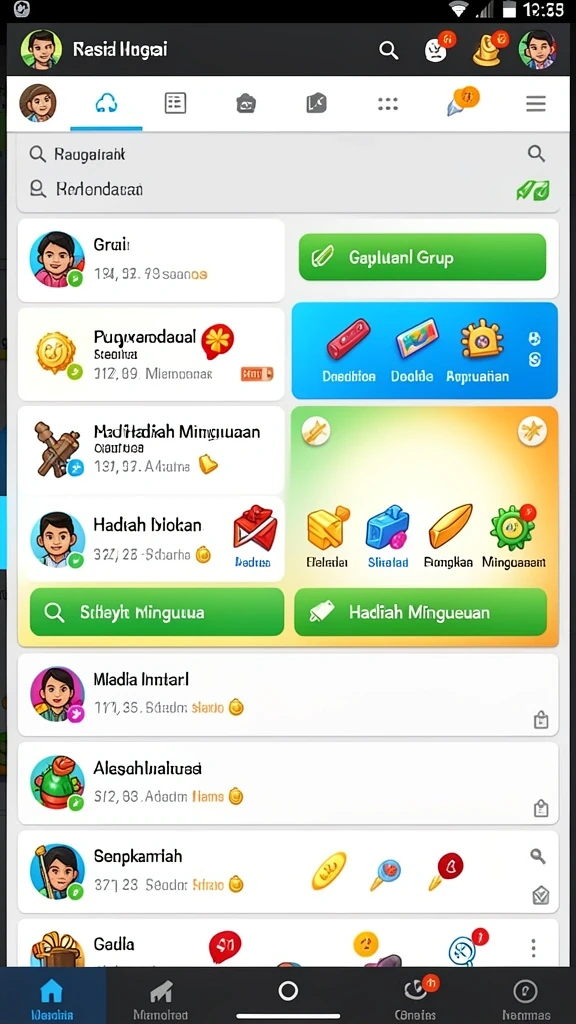 Screenshot menunjukkan misi petualangan di planet baru.