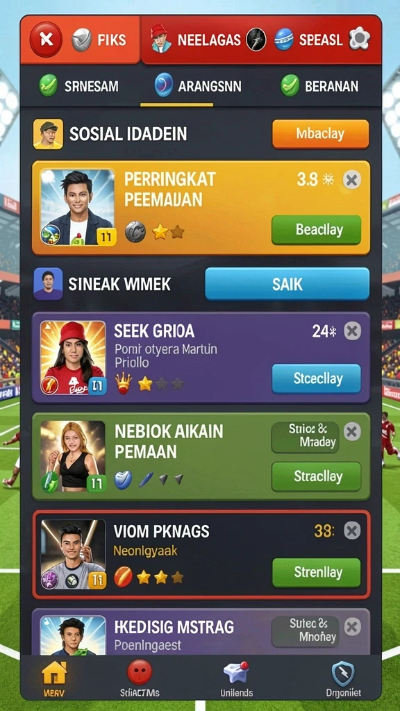 Fitur komunitas untuk berbagi dan berkompetisi.