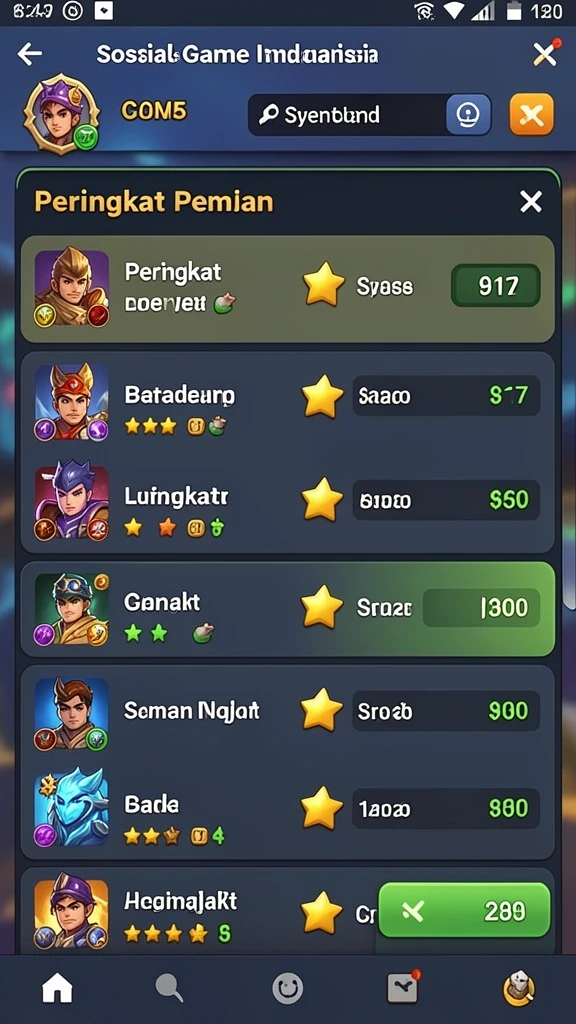 Karakter lucu dan beragam untuk dipilih.