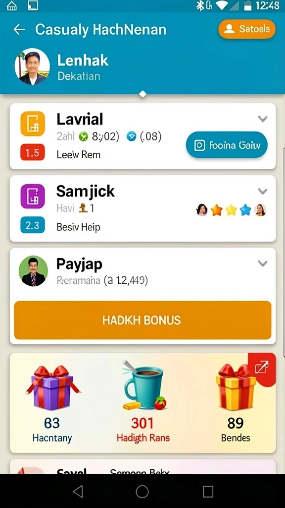 Tampilan menu utama JKTJKT yang menarik dan intuitif.