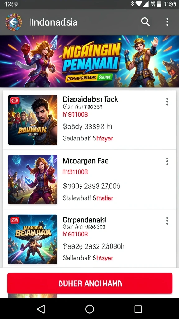 Berbagai karakter menarik untuk dipilih dan dimainkan.
