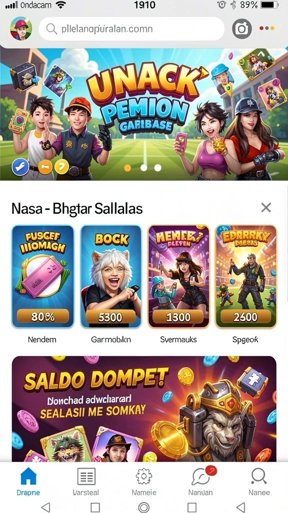 Tampilan antarmuka aplikasi KARTUTOTO yang menawan.
