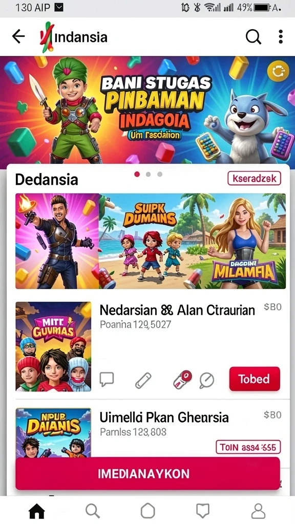 Tampilan antarmuka yang intuitif dan menarik.