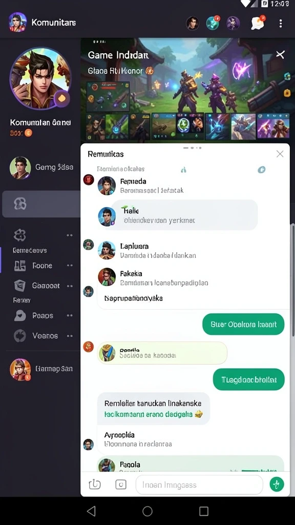 Tampilan antarmuka yang intuitif dan menarik.