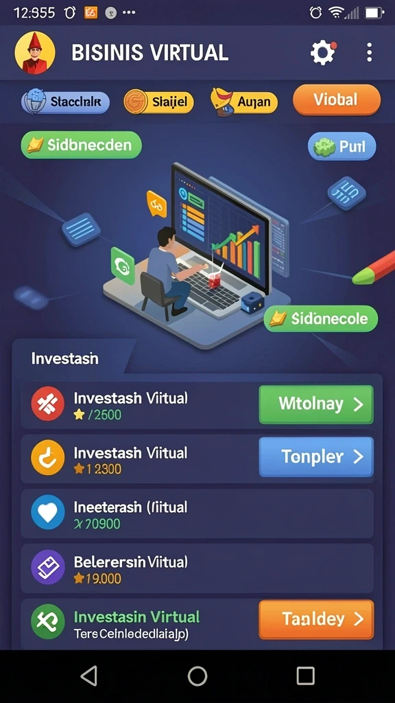 Screenshot tampilan awal permainan yang mengagumkan.