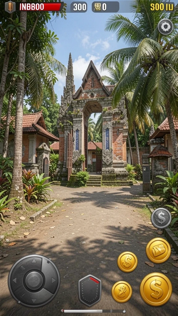 Menunjukkan grafis menawan dari dunia permainan.