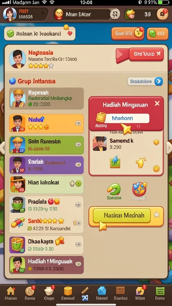 Mode permainan kompetitif dengan hadiah besar.