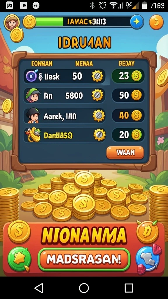 Tangkapan layar menunjukkan grafis menawan dari dunia RPGAME.