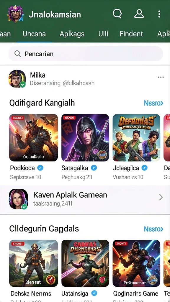 Tampilan karakter utama yang memukau.