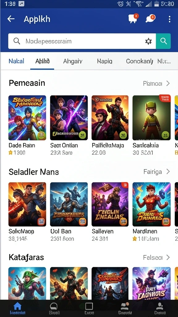 Tampilan awal yang memukau dan user-friendly.