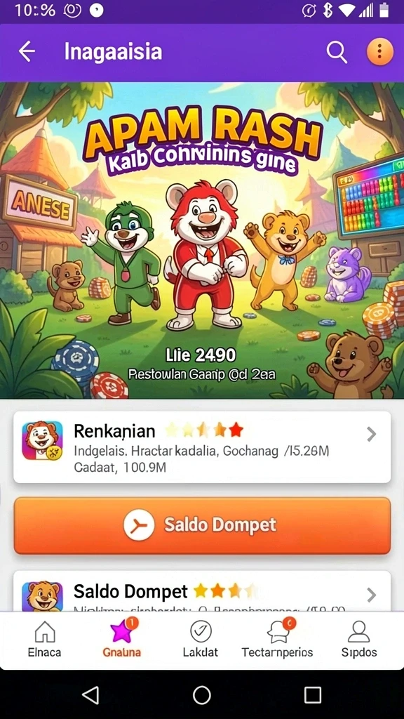 Tampilan antarmuka SENGTOTO yang menarik dan mudah digunakan.