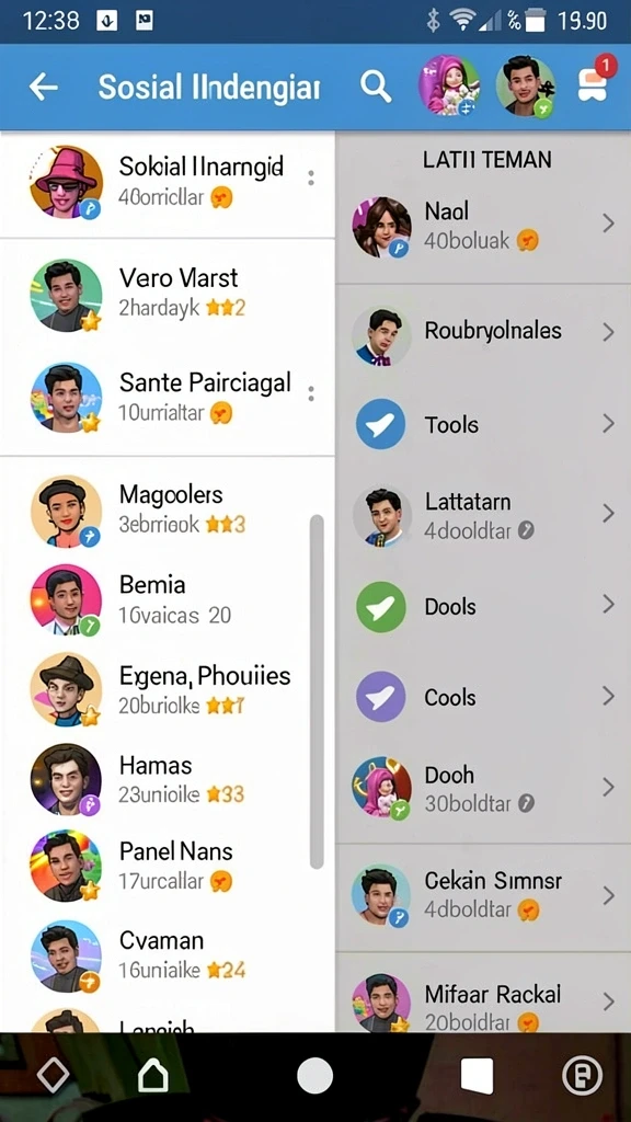 Interaksi sosial antar pemain yang mengasyikkan.