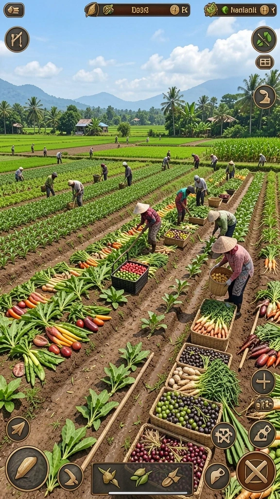 Pemandangan fantastis dari dunia permainan.
