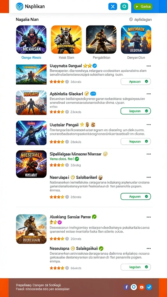 Mode permainan yang bervariasi dan menantang.