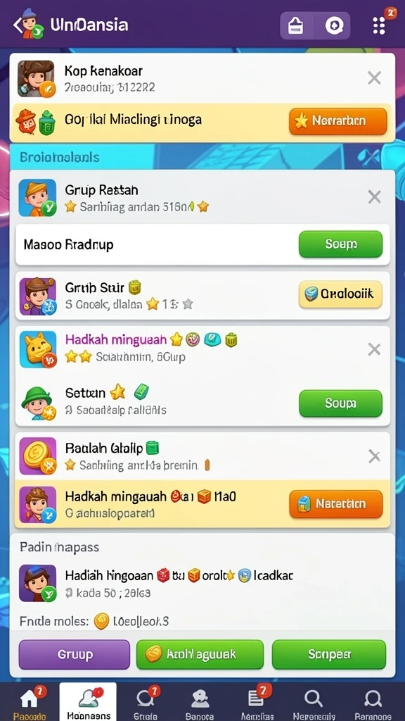 Karakter unik yang menambah keseruan permainan.