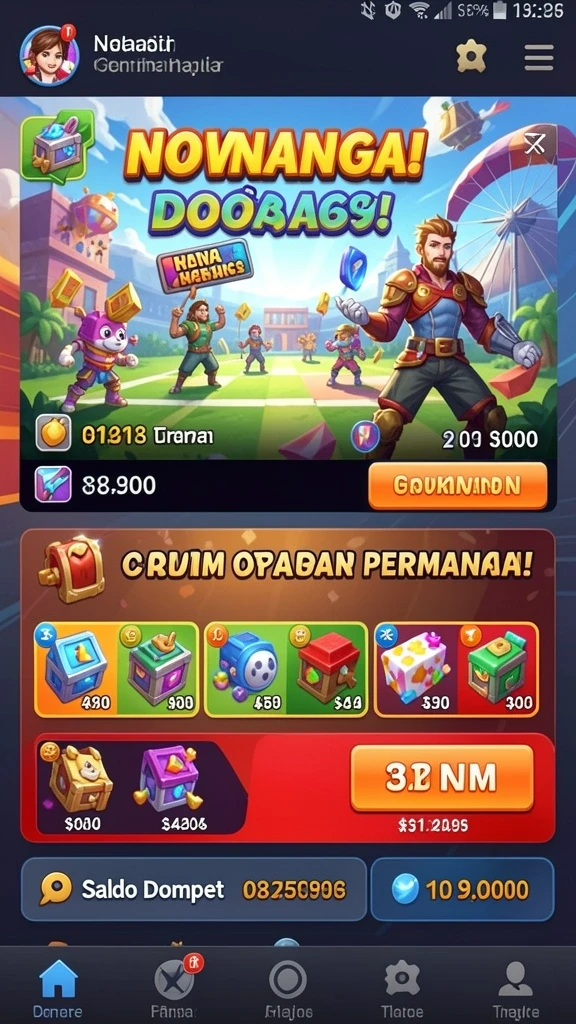 Berbagai karakter menarik untuk dipilih dan dimainkan.